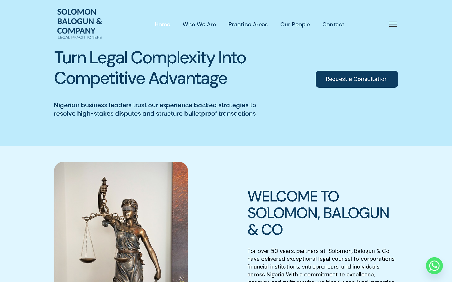Solomon, Balogun & Co — Commercial Law & Corporate Advisory Portal